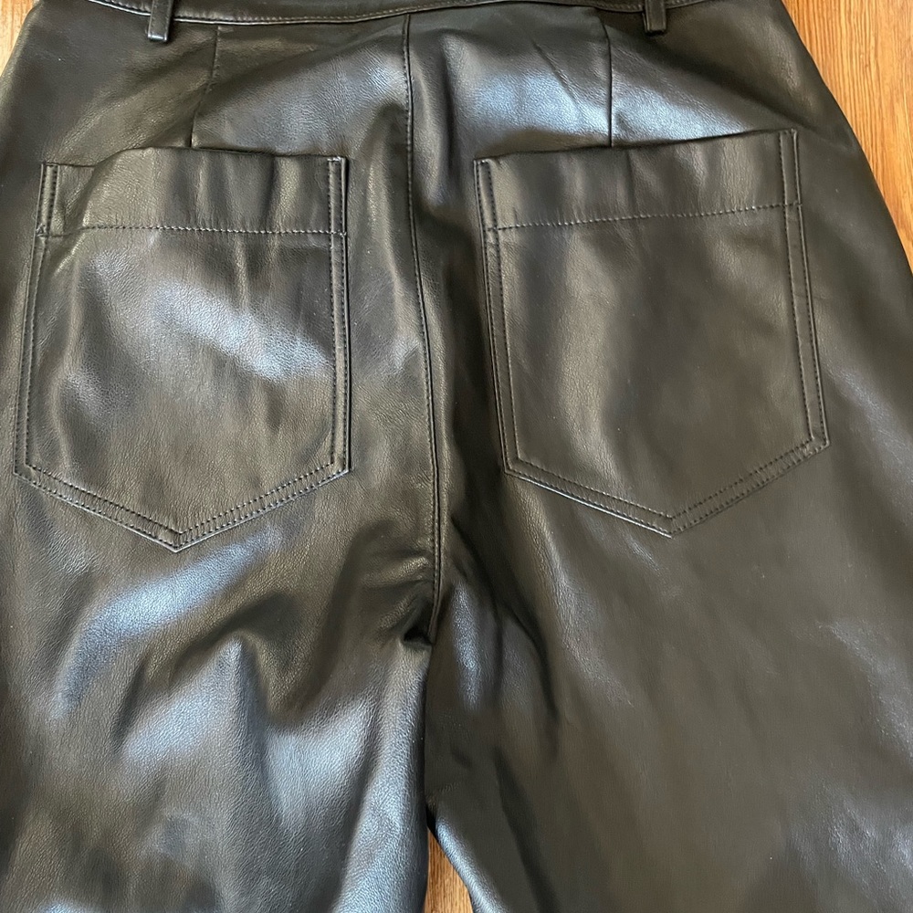 7 For All Mankind Faux Leather Cargo Pants - Picture 6 of 16